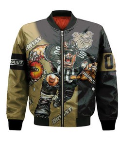 Bryant Bulldogs Bomber Jacket Football Go On - NCAA