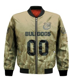 Bryant Bulldogs Bomber Jacket Logo Sport Ombre  - NCAA