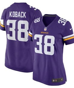 Bryant Koback 38 Minnesota Vikings Women's Home Game Player Jersey - Purple