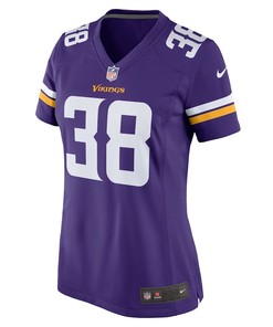 Bryant Koback 38 Minnesota Vikings Women's Home Game Player Jersey - Purple