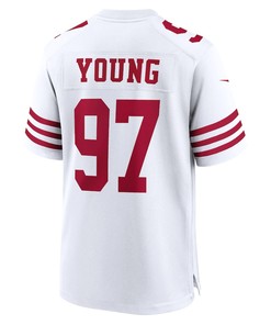 Bryant Young 97 San Francisco 49ers Retired Player Game Jersey - White