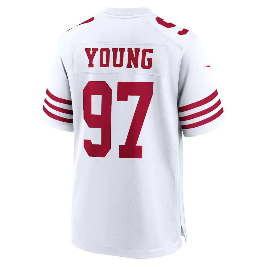 Bryant Young 97 San Francisco 49ers Retired Player Game Jersey - White