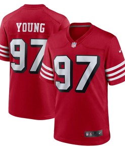 Bryant Young San Francisco 49ers Retired Alternate Game Jersey Scarlet Nfl