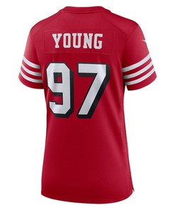 Bryant Young San Francisco 49ers Women's Alternate Game Jersey - Scarlet