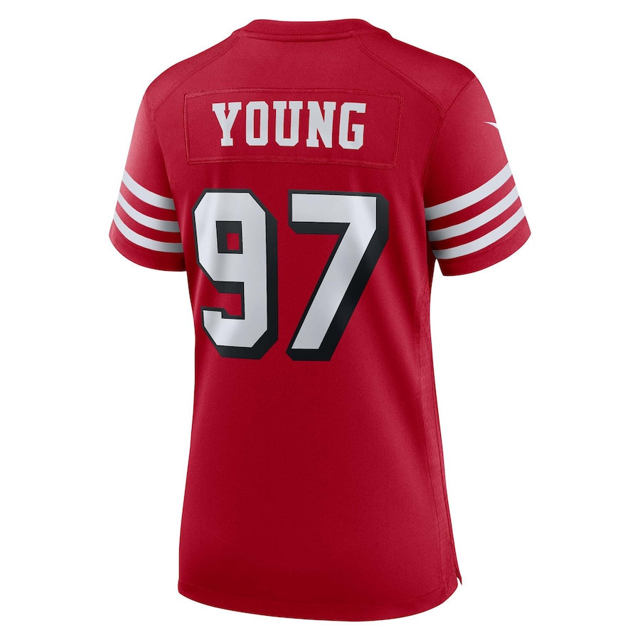 Bryant Young San Francisco 49ers Women's Alternate Game Jersey - Scarlet