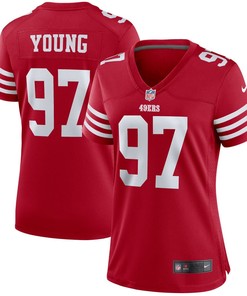 Bryant Young San Francisco 49ers Womens Retired Player Game Jersey - Scarlet Nfl