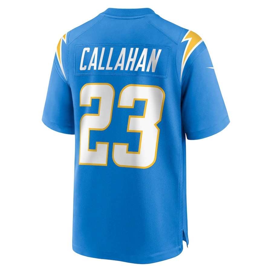 Bryce Callahan 23 Los Angeles Chargers Game Jersey - Powder Blue