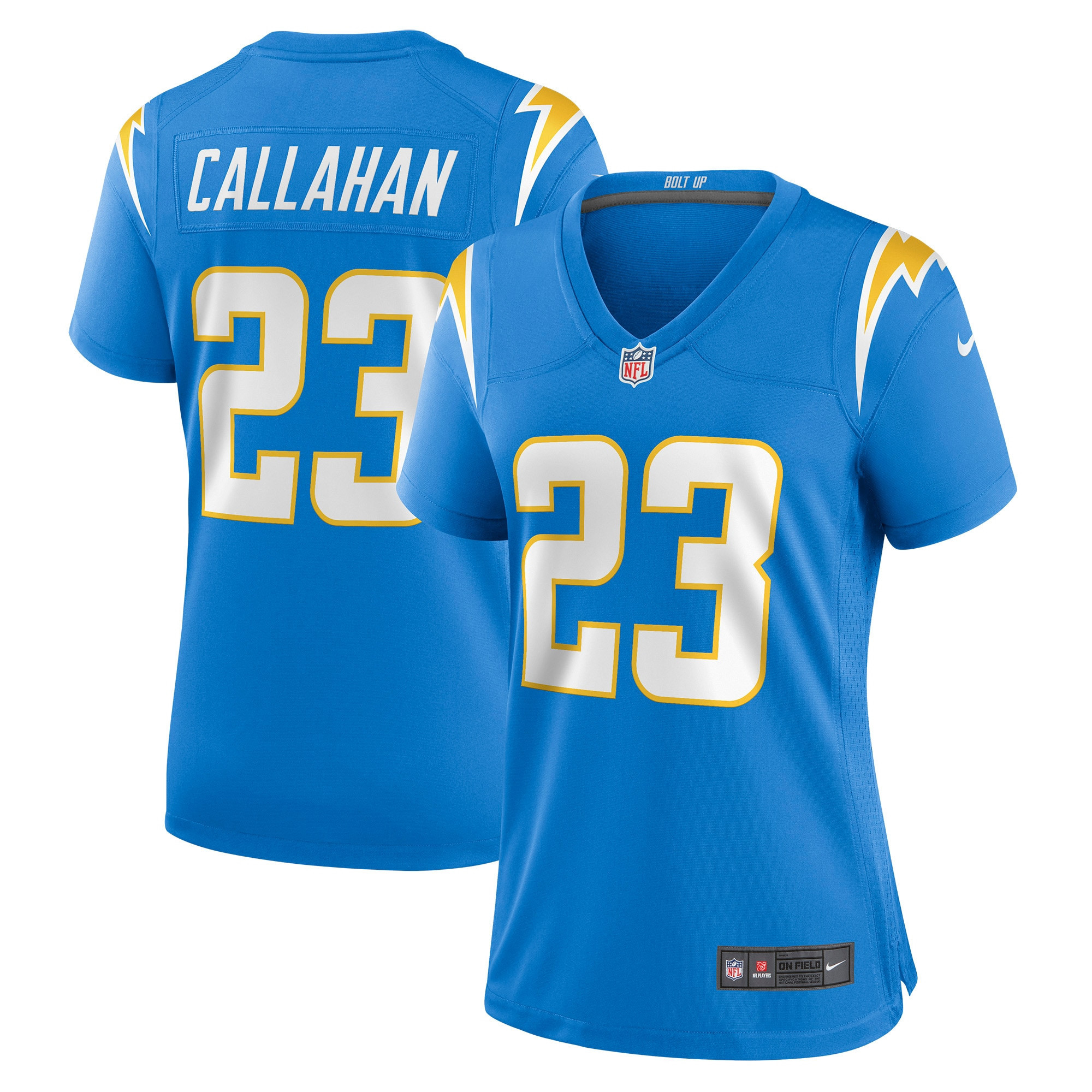 Bryce Callahan Los Angeles Chargers Womens Game Jersey - Powder Blue Nfl