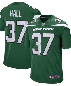 Bryce Hall New York Jets Game Jersey - Gotham Green Nfl