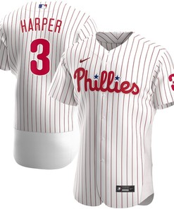 Bryce Harper 3 Philadelphia Phillies Home Player Elite Jersey - White