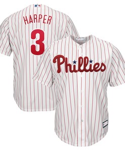 Bryce Harper Philadelphia Phillies Big & Tall Replica Player Jersey - White Mlb