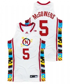 Bryce McGowens 5 Nebraska Cornhuskers 2022 Honoring Black Excellence Sunflower BHM Men Jersey - White