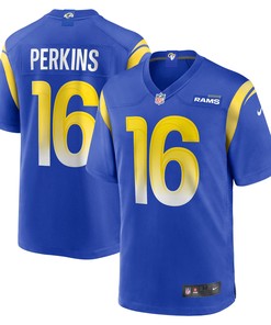 Bryce Perkins Los Angeles Rams Game Player Jersey - Royal Nfl