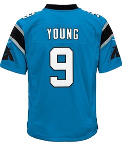 Bryce Young 9 Carolina Panthers Youth 2023 Draft First Round Pick Alternate Game Jersey - Blue
