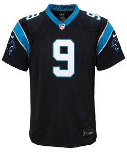 Bryce Young 9 Carolina Panthers Youth 2023 Draft First Round Pick Game Jersey - Black