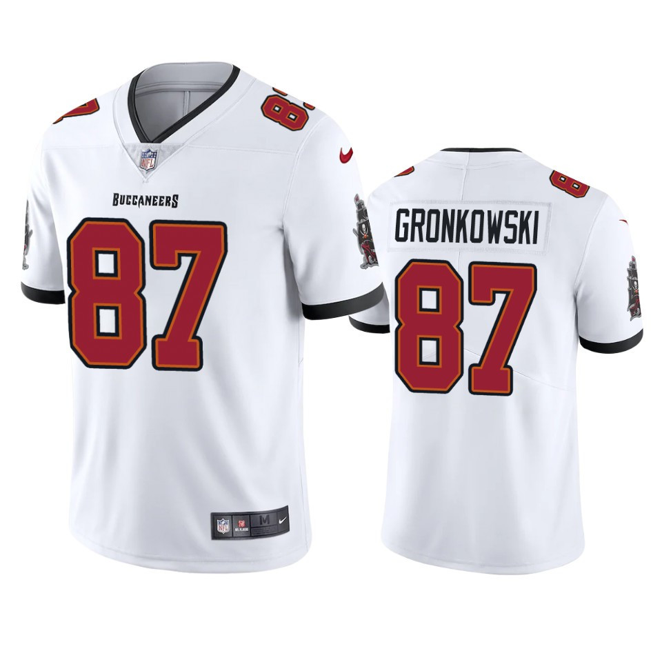 Buccaneers Rob Gronkowski Vapor Limited White Jersey Men's