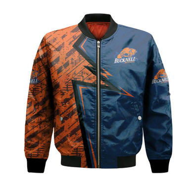 Bucknell Bison Bomber Abstract Pattern Sport- NCAA