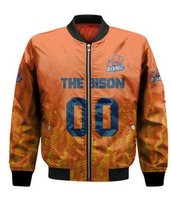 Bucknell Bison Bomber Jacket Logo Sport Ombre  - NCAA