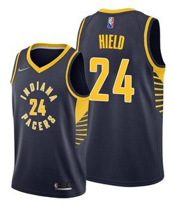 Buddy Hield 24 Indiana Pacers 2022 Icon Edition Blue Jersey Diamond Badge - Men Jersey