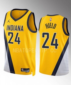 Buddy Hield 24 Indiana Pacers Yellow Statement Edition 2022-23 Jersey Swingman