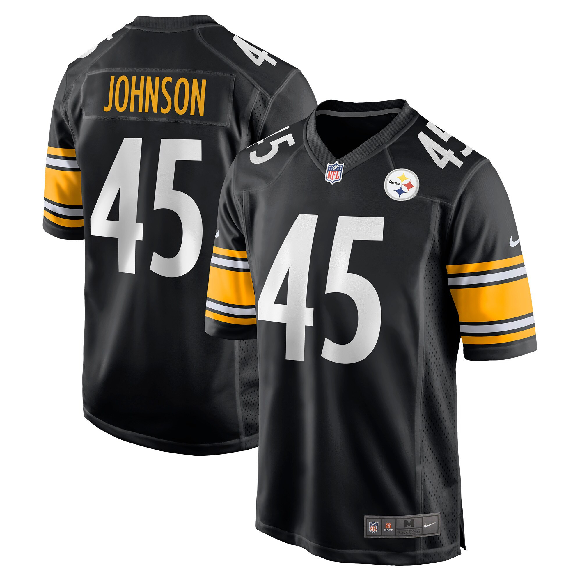 Buddy Johnson Pittsburgh Steelers Player Game Jersey - Black Nfl