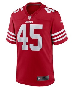 Buddy Johnson San Francisco 49ers Game Player Jersey - Scarlet