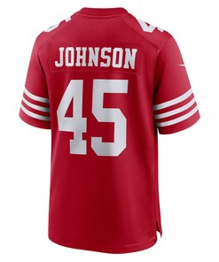 Buddy Johnson San Francisco 49ers Game Player Jersey - Scarlet