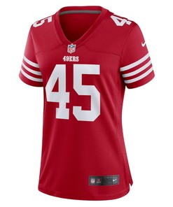 Buddy Johnson San Francisco 49ers Women's Game Player Jersey - Scarlet