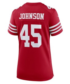 Buddy Johnson San Francisco 49ers Women's Game Player Jersey - Scarlet