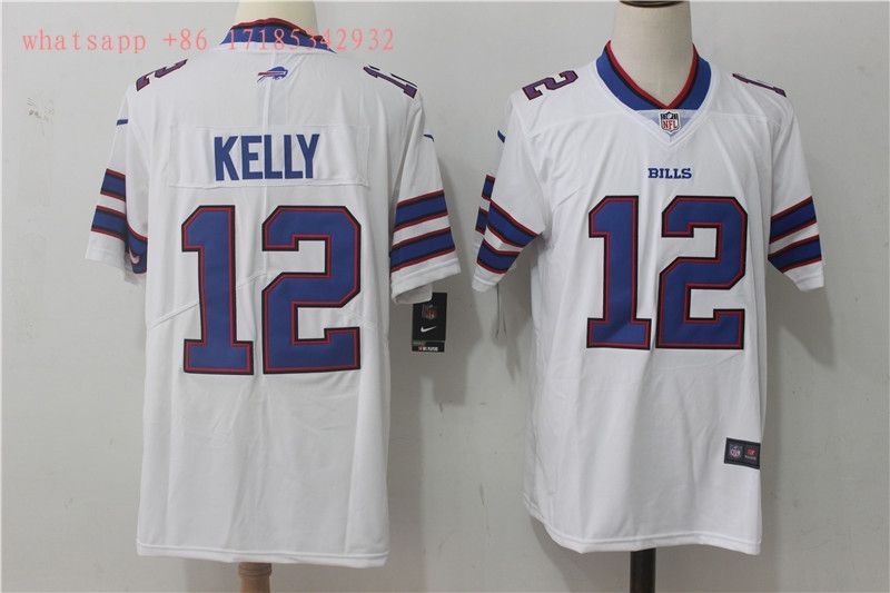 Buffalo Bill Jim Kelly #12 2020 Nfl New Arrival White Jersey