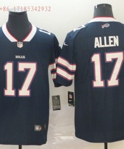 Buffalo Bill Josh Allen #17 2020 Nfl Black Jersey Jersey