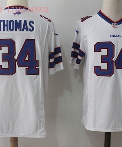Buffalo Bill Thurman Thomas #34 2020 Nfl White Jersey Jersey
