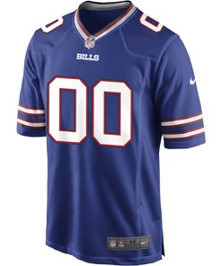 Buffalo Bills 00 Custom Game Jersey - Royal