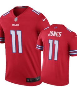 Buffalo Bills #11 Zay Jones Nike Color Rush Red Jersey