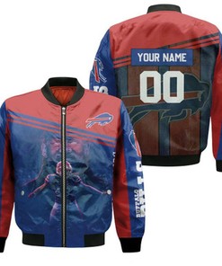 Buffalo Bills 2020 AFC East Champions 49 Tremaine Edmunds God Personalized Bomber Jacket