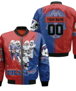 Buffalo Bills 2020 AFC East Division Champions Poco Loco Skull Personalized Bomber Jacket