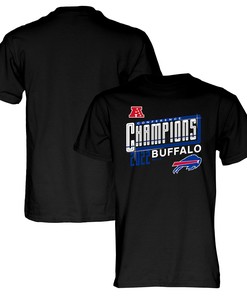 Buffalo Bills 2022 AFC Conference Champions Kick T-Shirt - Black