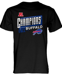 Buffalo Bills 2022 AFC Conference Champions Kick T-Shirt - Black