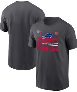 Buffalo Bills 2022 AFC Conference Champions T-Shirt - Anthracite