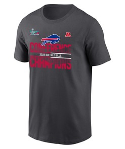 Buffalo Bills 2022 AFC Conference Champions T-Shirt - Anthracite