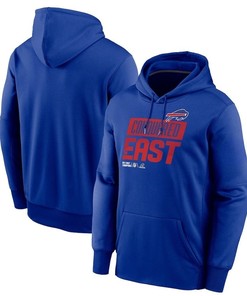 Buffalo Bills 2022 AFC East Division Champions Locker Room Trophy Collection Pullover Hoodie - Royal