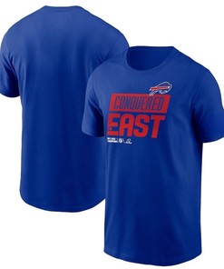 Buffalo Bills 2022 AFC East Division Champions Locker Room Trophy Collection T-Shirt - Royal