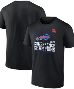 Buffalo Bills 2022 Five-Time AFC Conference Champions T-Shirt - Black
