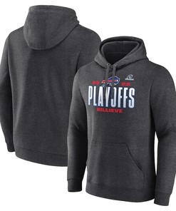 Buffalo Bills 2022 NFL Playoffs Our Time Pullover Hoodie - Charcoal