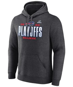 Buffalo Bills 2022 NFL Playoffs Our Time Pullover Hoodie - Charcoal