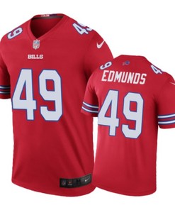 Buffalo Bills #49 Tremaine Edmunds Nike Color Rush Red Jersey