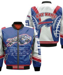 Buffalo Bills 60th Anniversary 1960 2020 Thank You For The Memories NFL Gift With Custom Name For Bills Fans Bomber Jacket