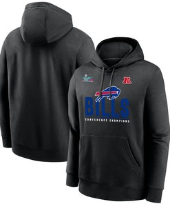 Buffalo Bills AFC Conference Champions Black Pullover Hoodie