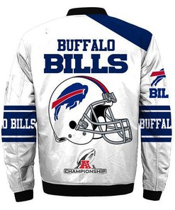 Buffalo Bills AFC Conference Champions White Bomber Jacket