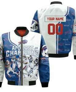 Buffalo Bills AFC East 2020 Champions Personalized Bomber Jacket